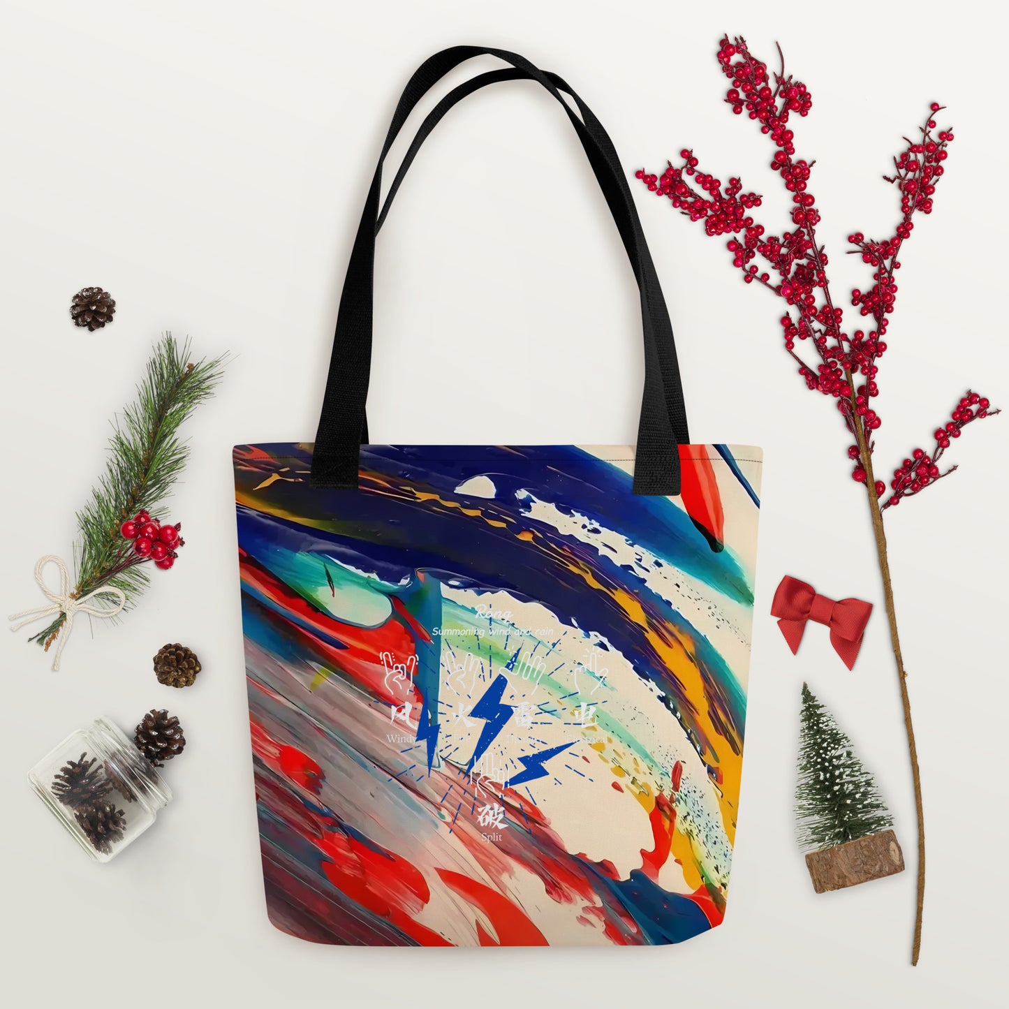 Summoning wind and rain Tote bag