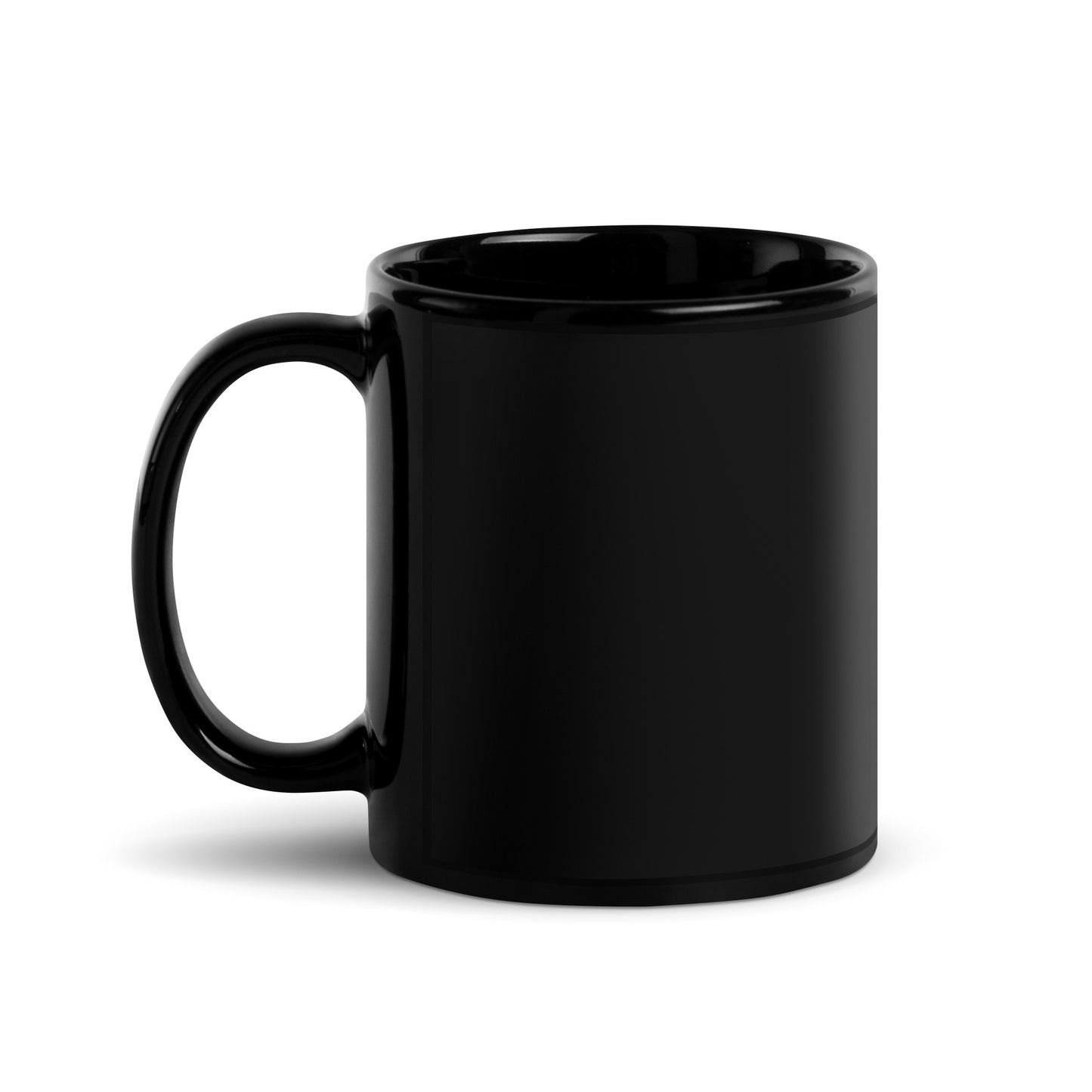 Rong Black Glossy Mug