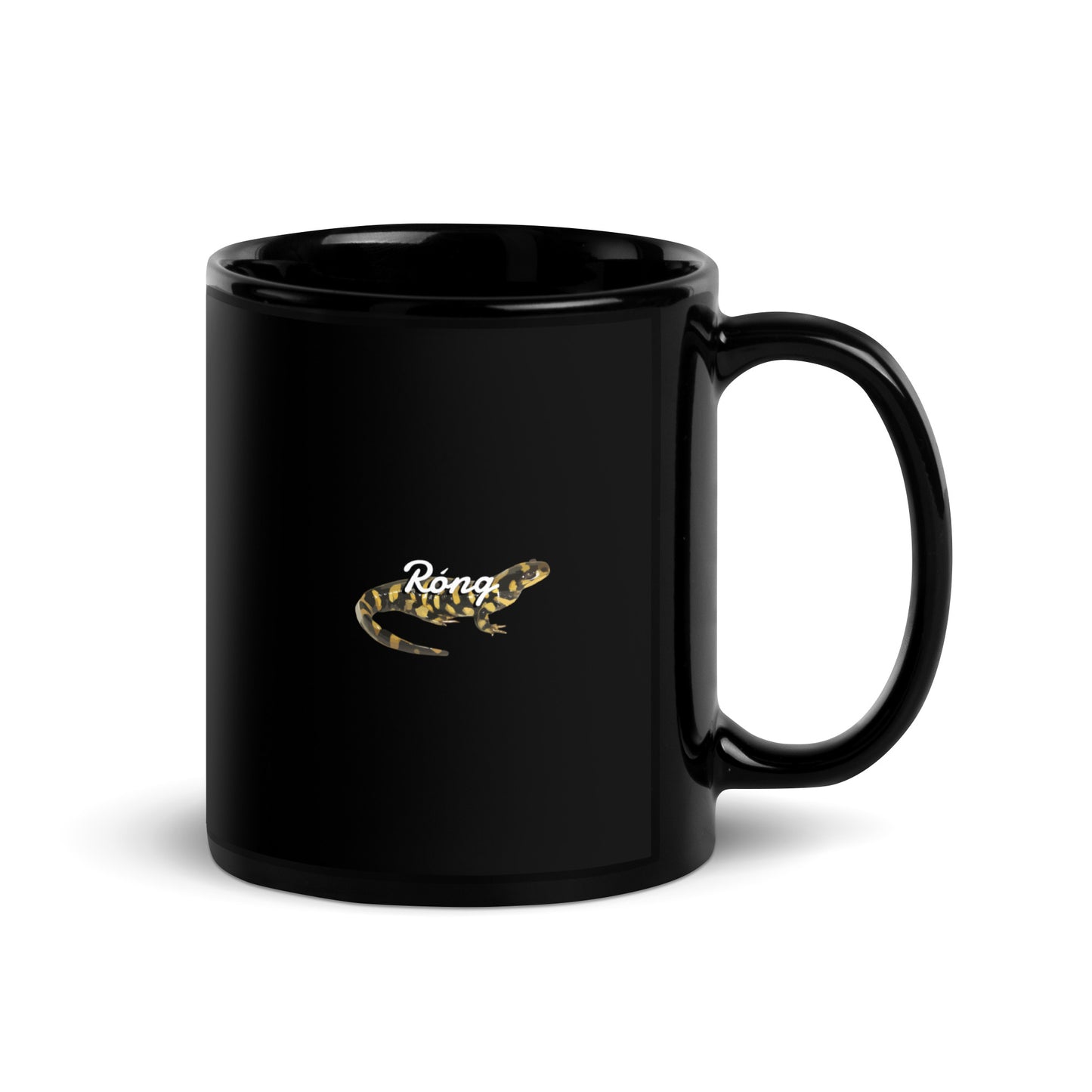 Rong Black Glossy Mug