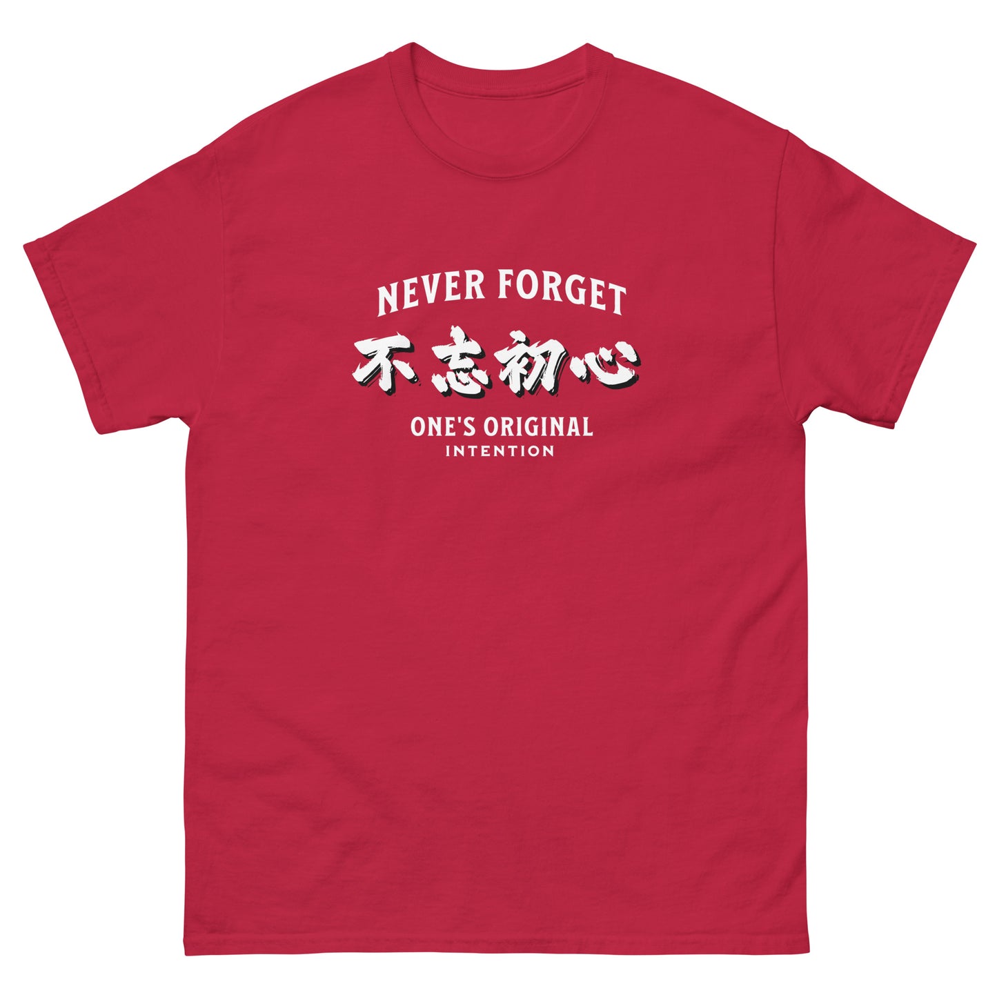 Never forget one's original intention Men's T-shirts