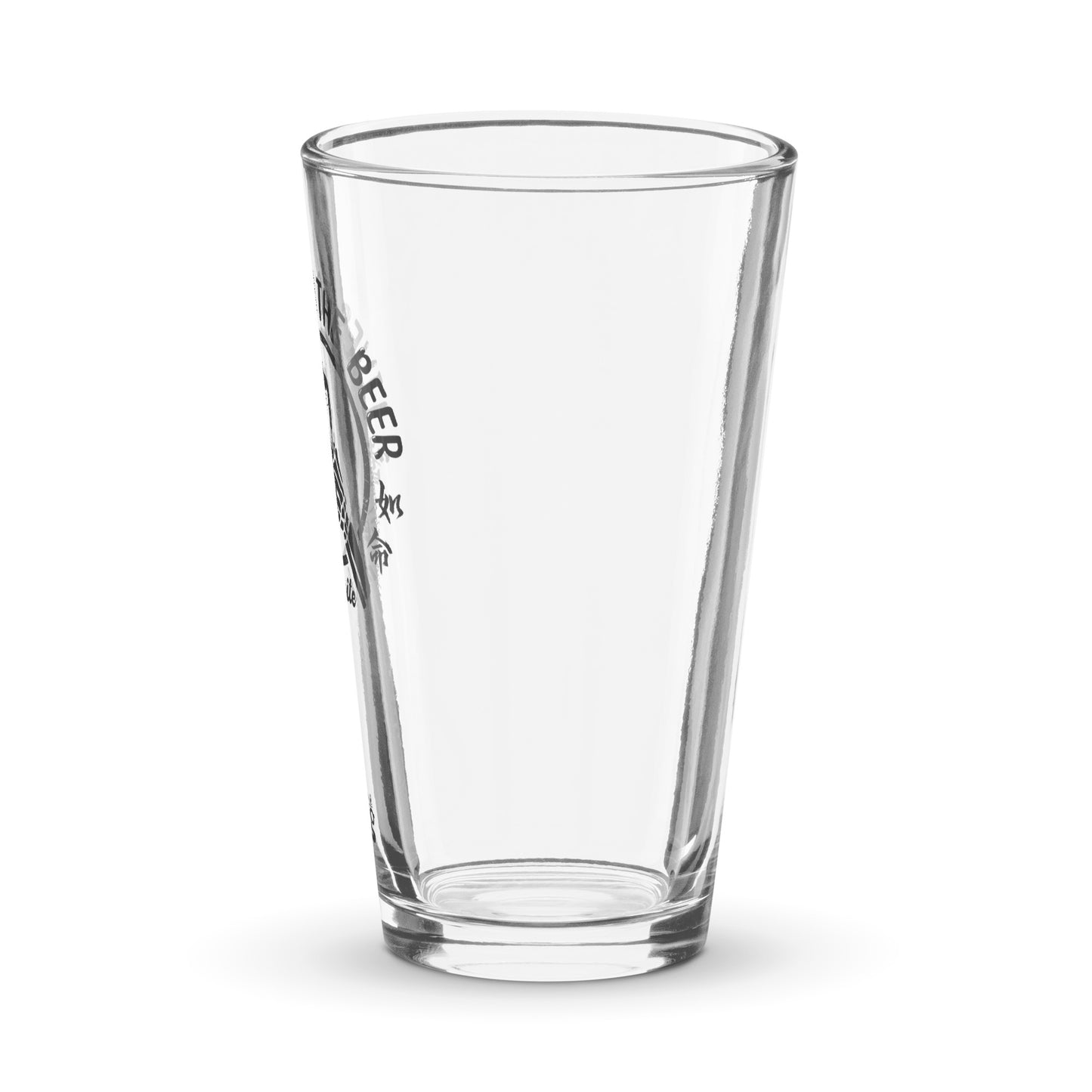 Lives for the beer my favorite Shaker pint glass