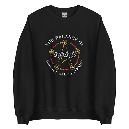 The balance of support and restraint Men's Unisex Sweatshirt