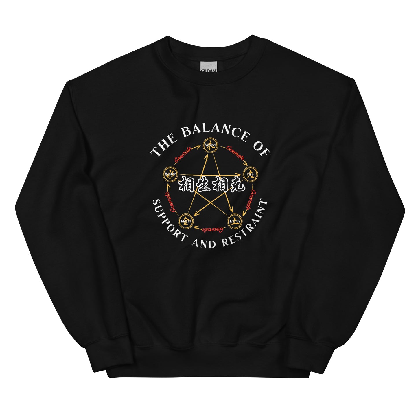 The balance of support and restraint Men's Unisex Sweatshirt