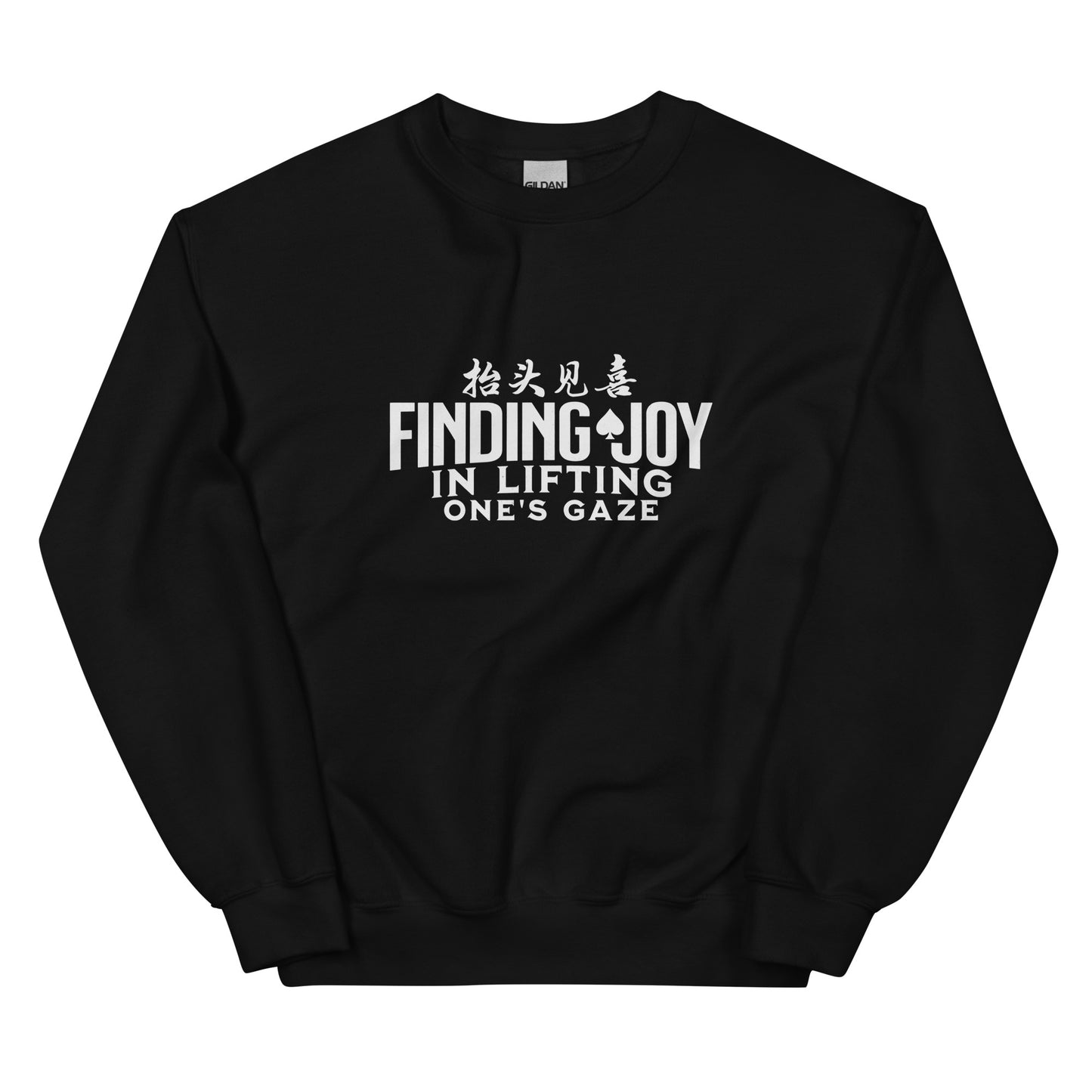 Finding joy in lifting one's gaze Men's Unisex Sweatshirt