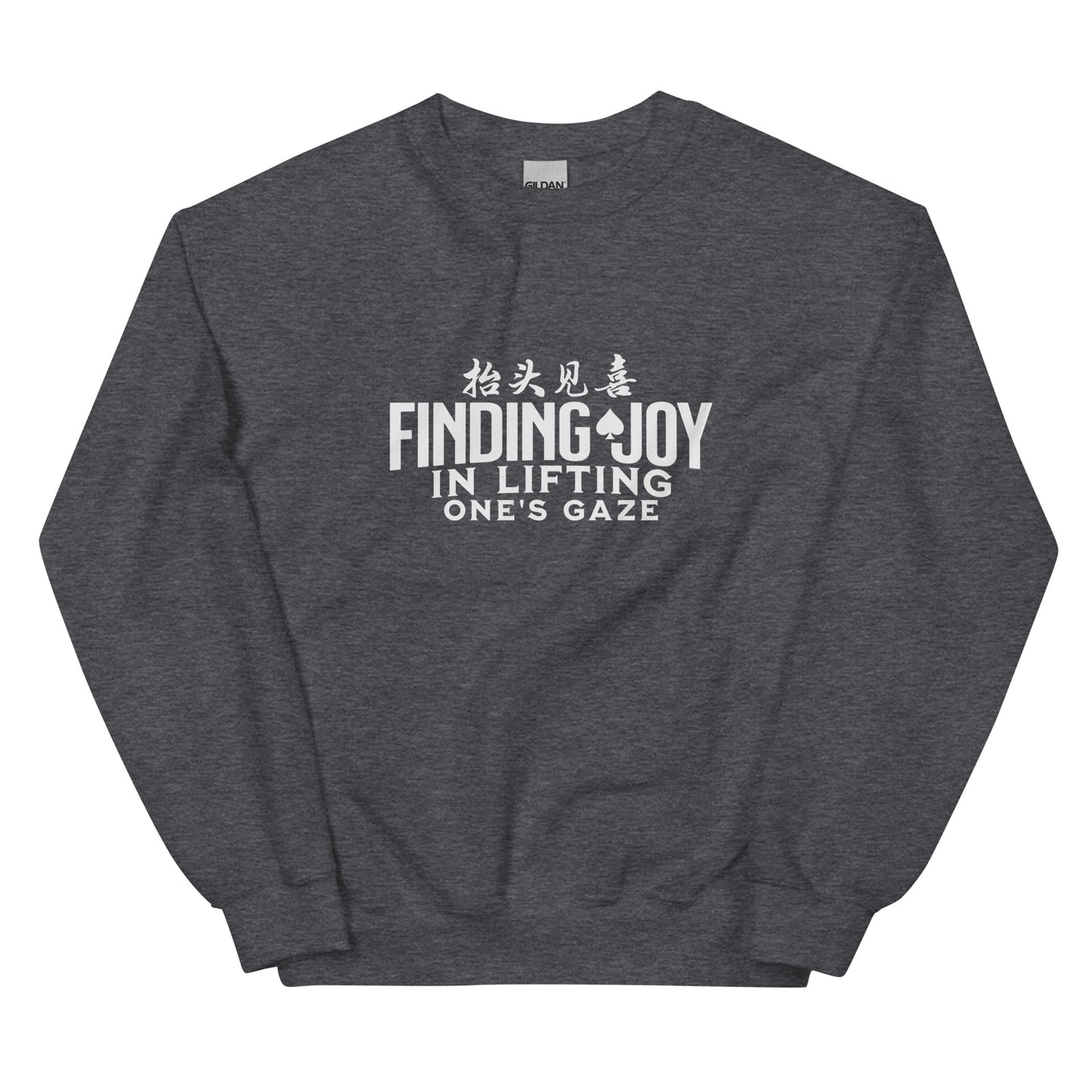 Finding joy in lifting one's gaze Men's Unisex Sweatshirt