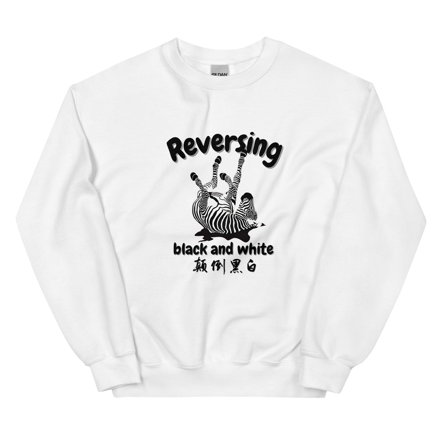 Reversing black and white Men's crewnecks