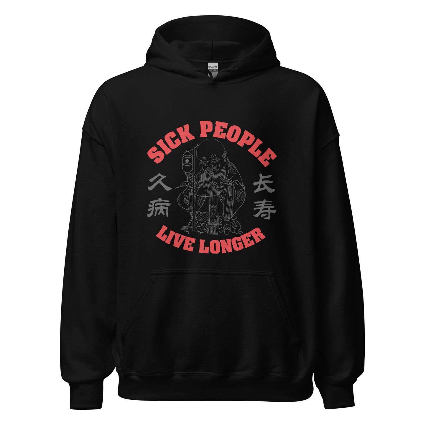 Sick people live longer Men's Hoodie