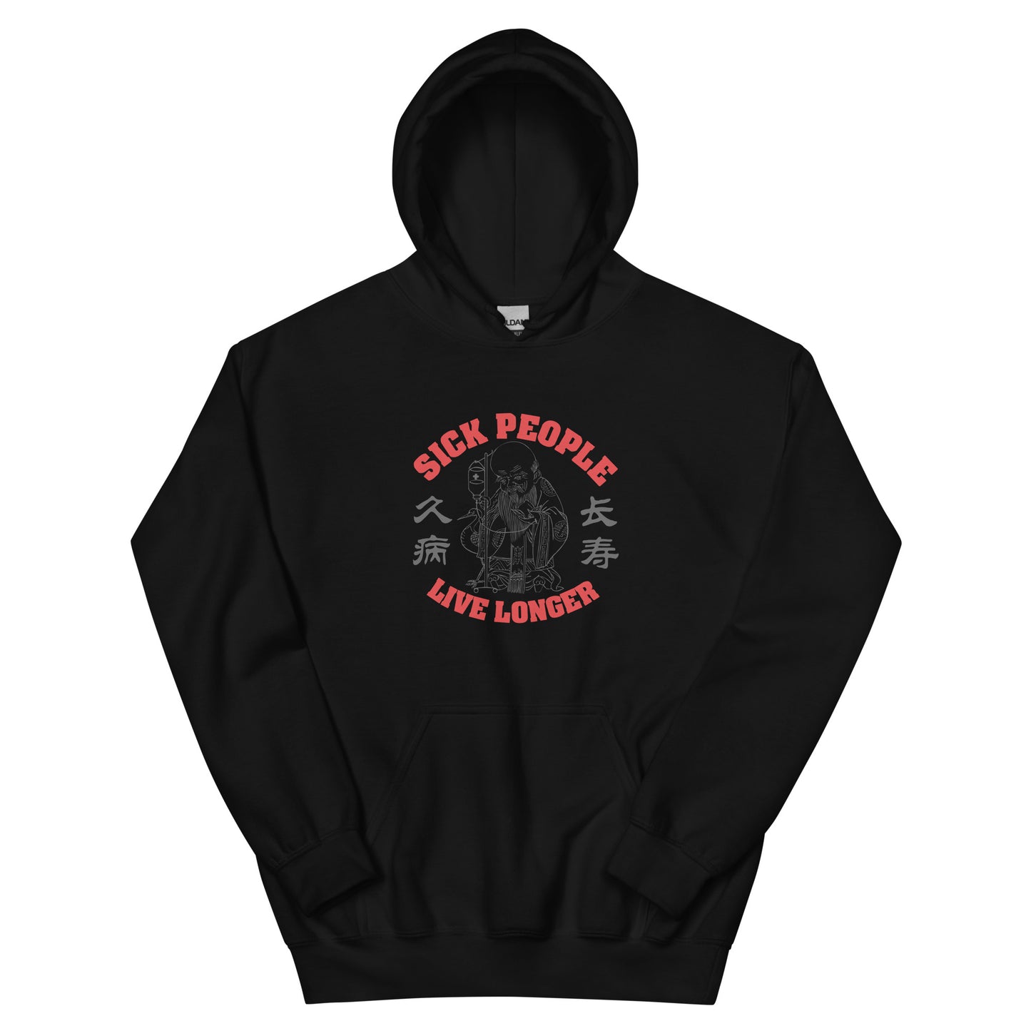 Sick people live longer Men's Hoodie