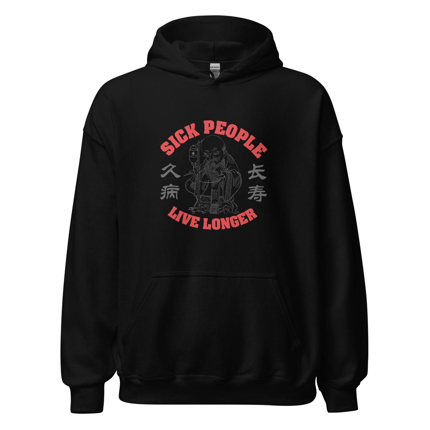 Sick people live longer Men's Hoodie