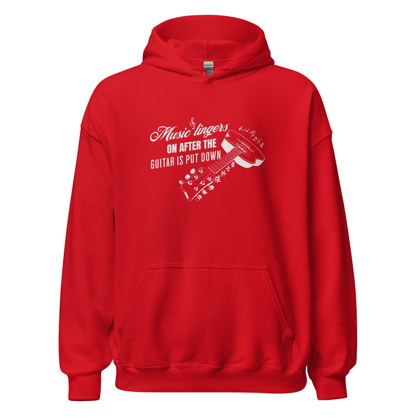 Music lingers on after the guitar is put down Men's Unisex Hoodie