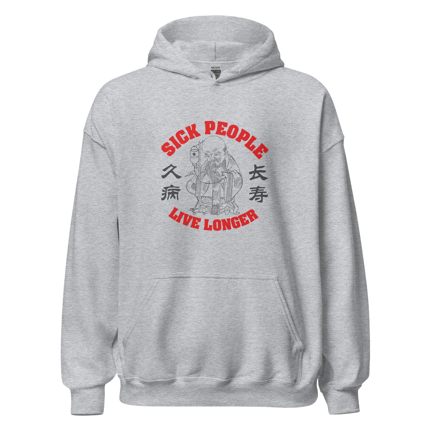 Sick people live longer Men's Hoodie