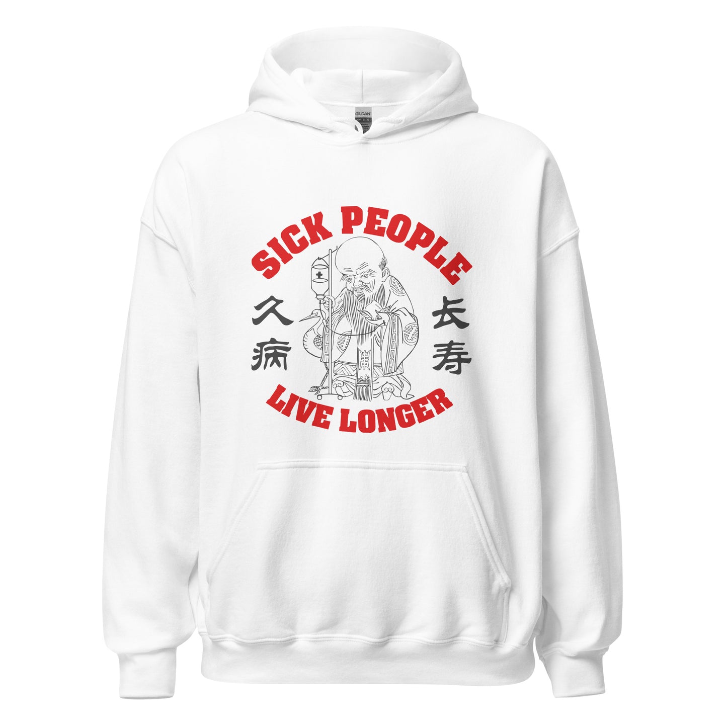 Sick people live longer Men's Hoodie