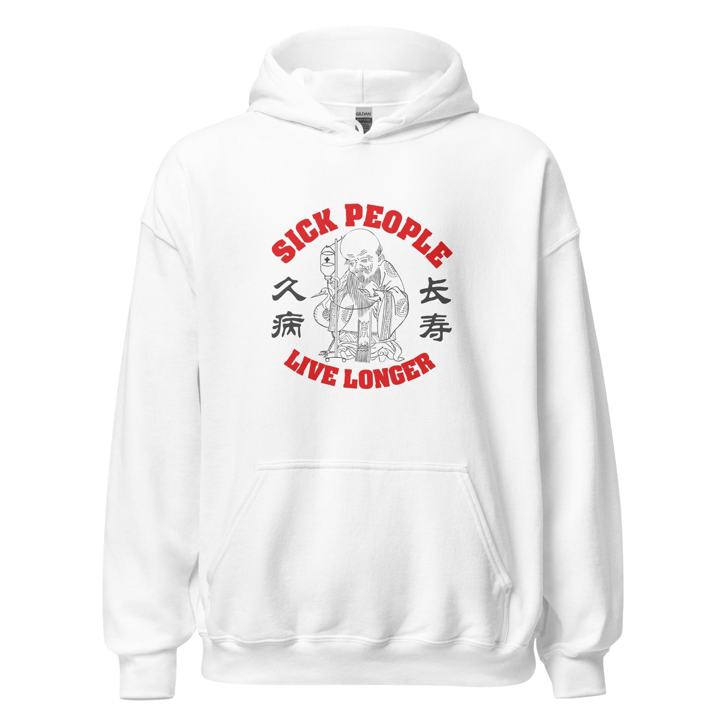 Sick people live longer Men's Hoodie