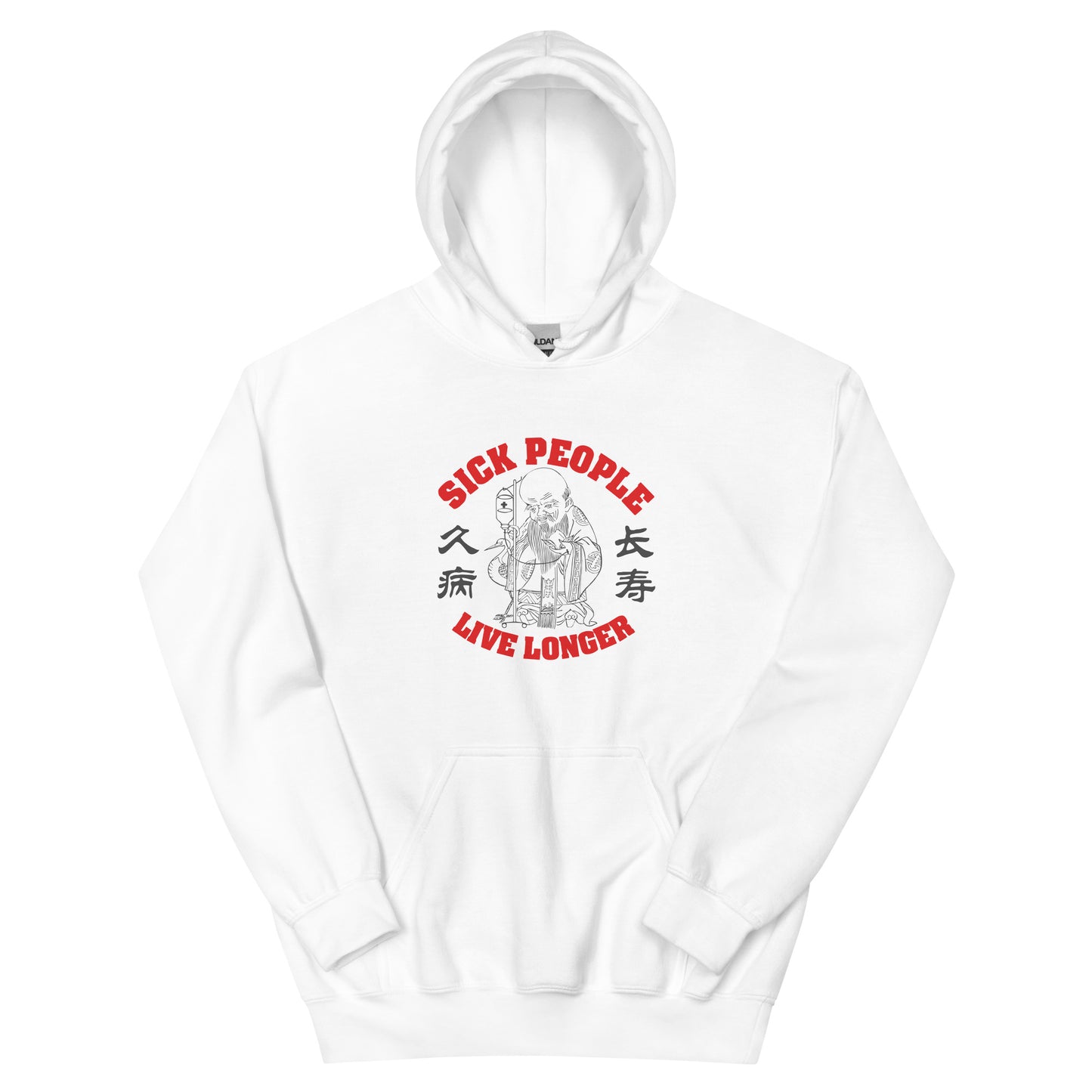 Sick people live longer Men's Hoodie