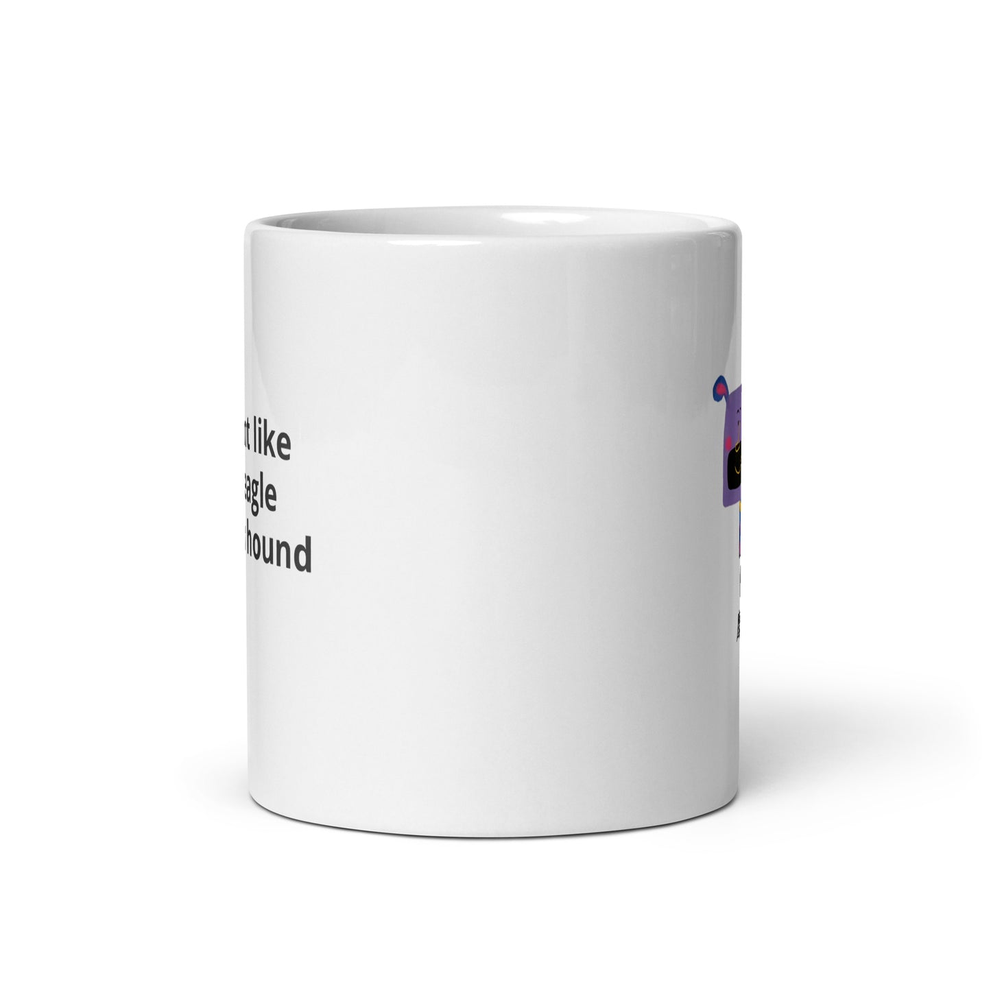 Dog zodiac White glossy mug