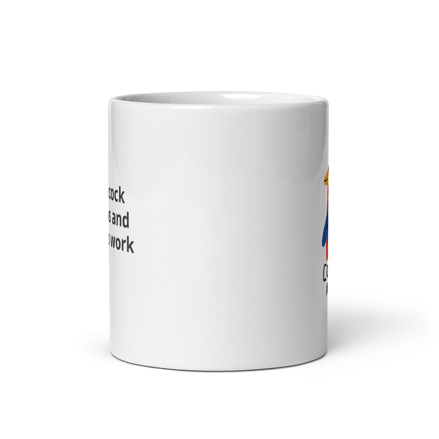 Cock zodiac White glossy mug