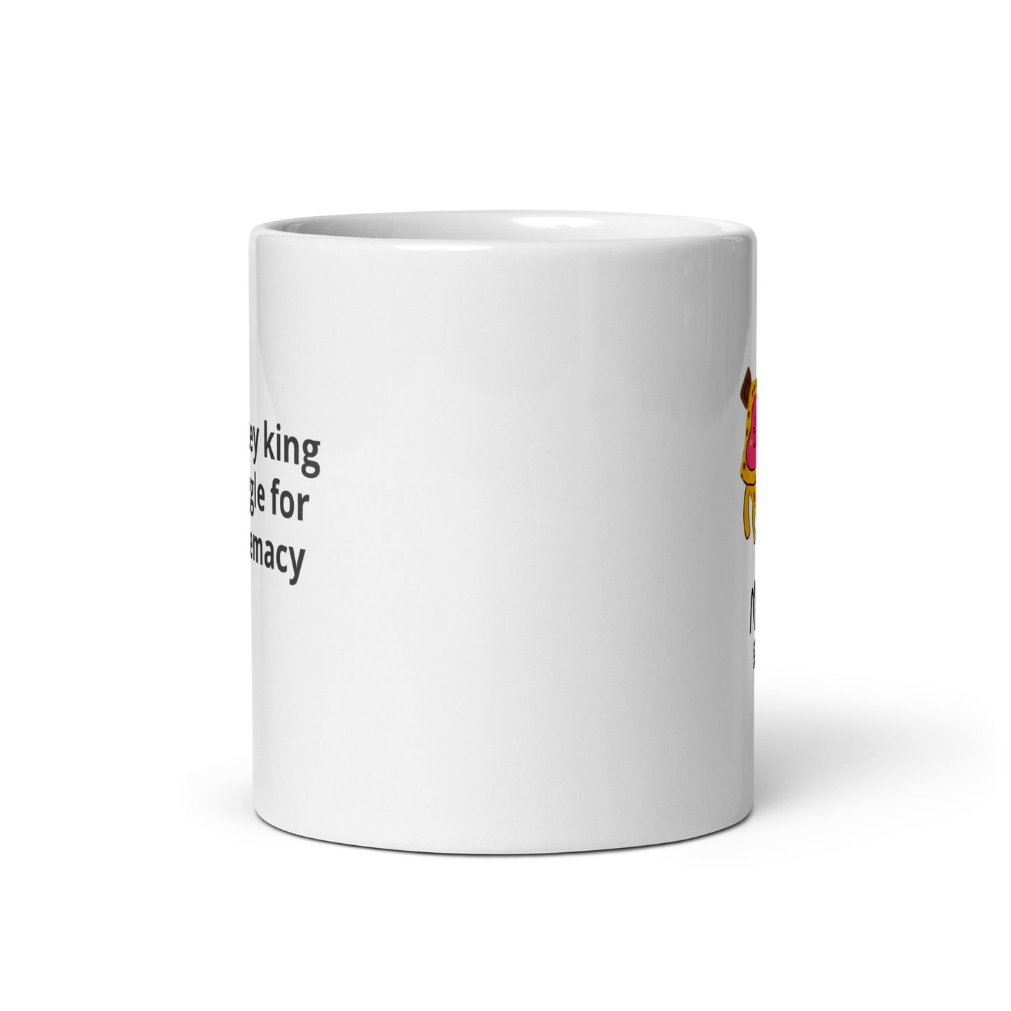 Monkey zodiac White glossy mug