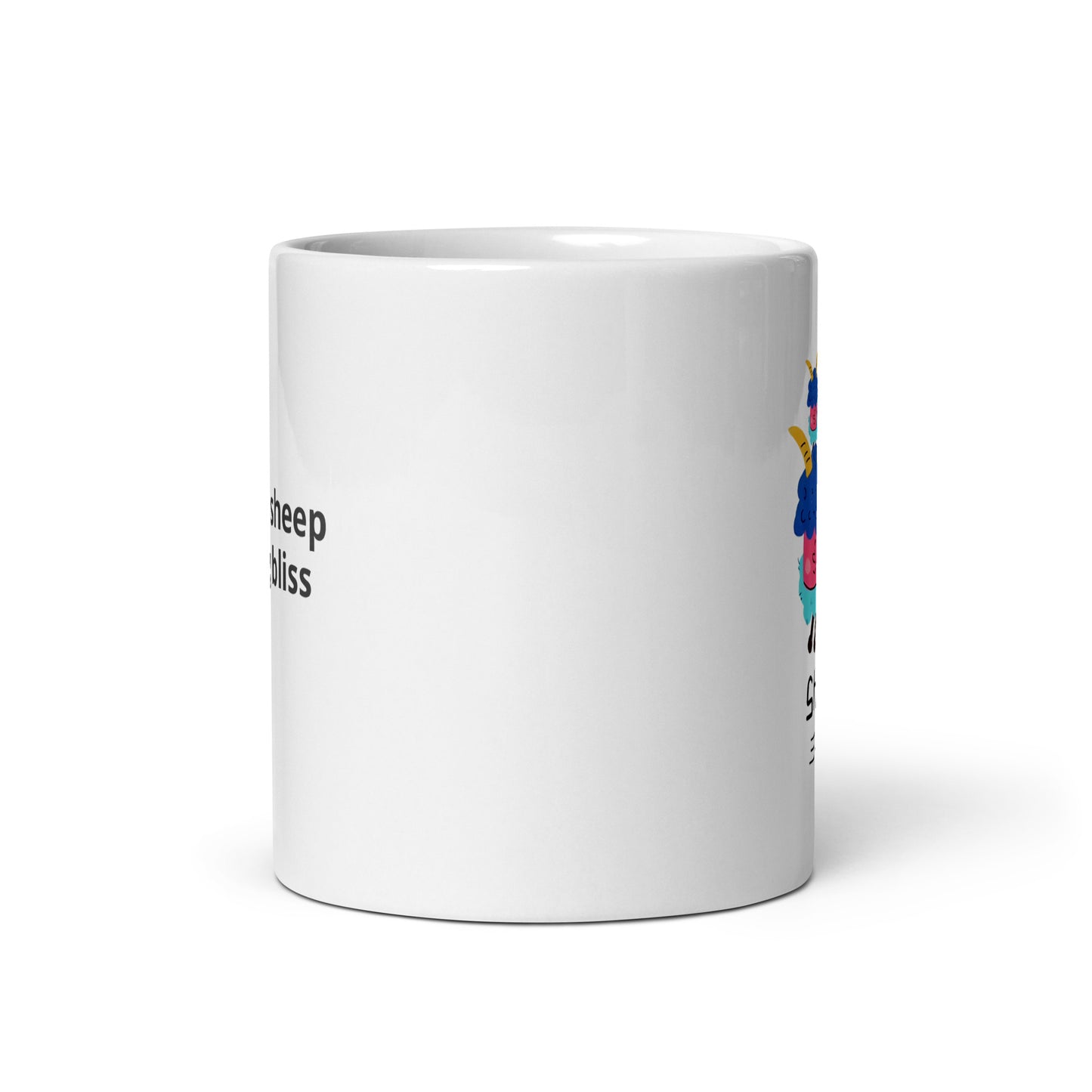 Sheep zodiac White glossy mug