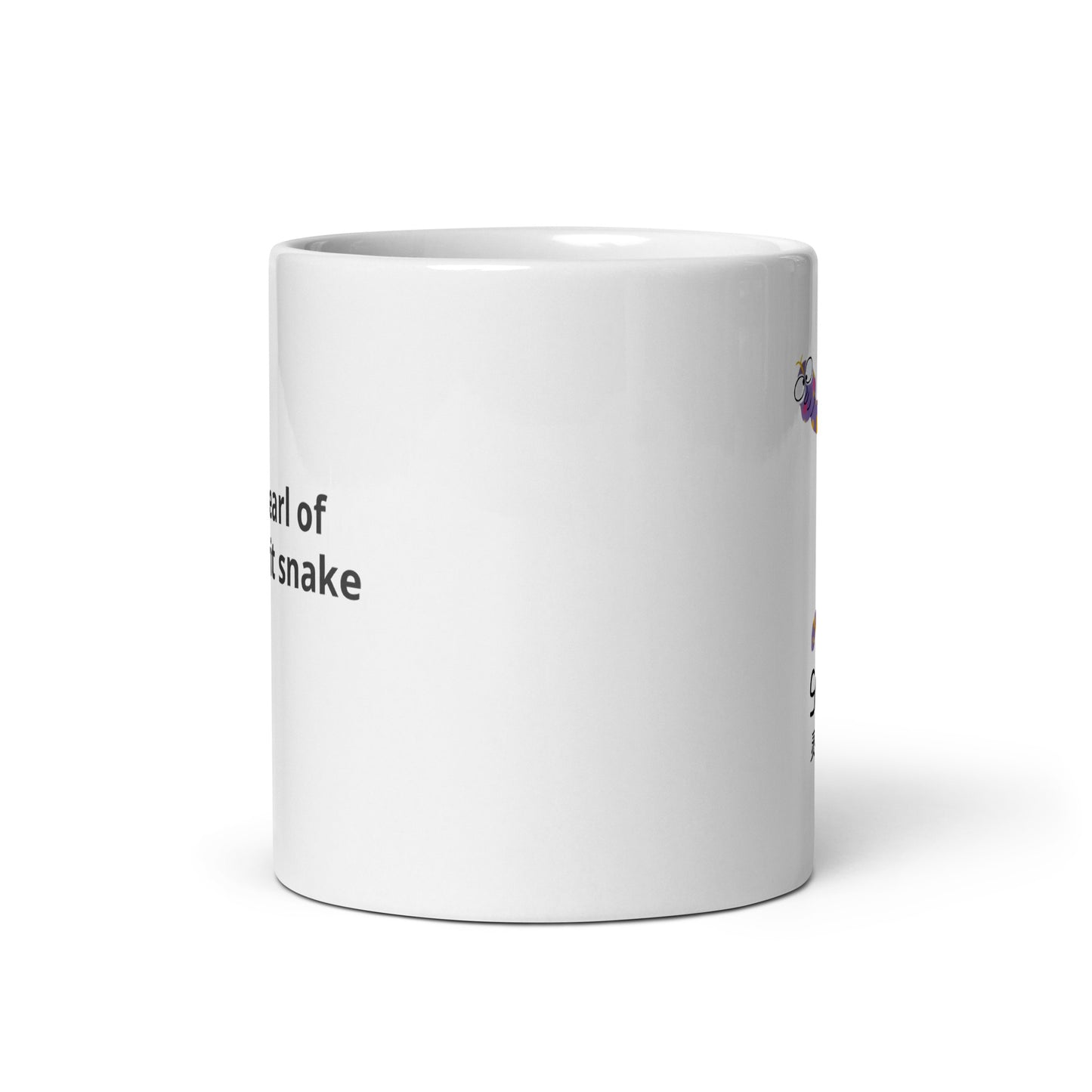 Snake zodiac White glossy mug