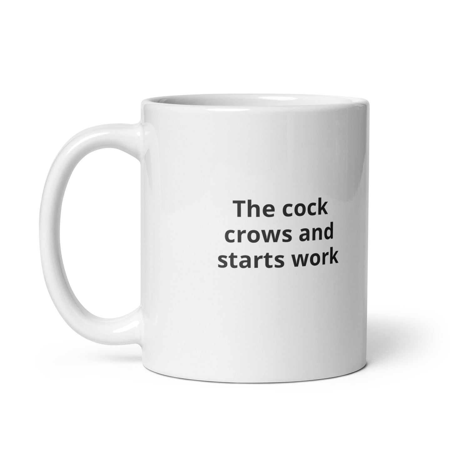 Cock zodiac White glossy mug