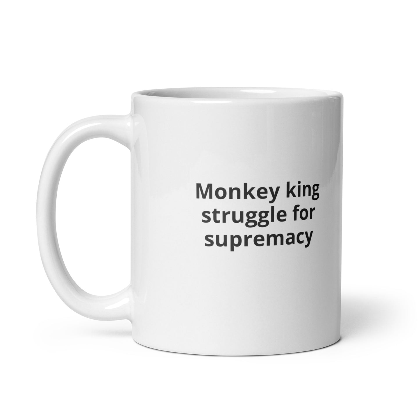 Monkey zodiac White glossy mug