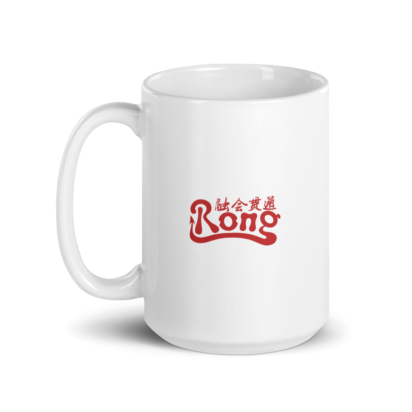 Rong White glossy mug