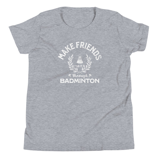 Make friends through badminton Kids T-Shirt